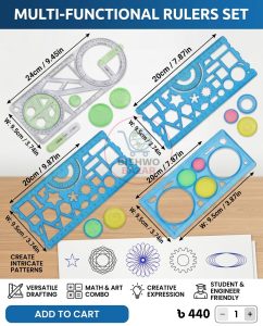 4 Multifunctional Geometric Ruler