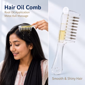 (২পিস) Scalp Oil Dispenser Comb